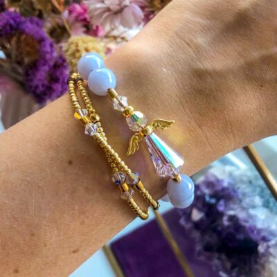 Blonde Agat armbånd - Moni Sattler