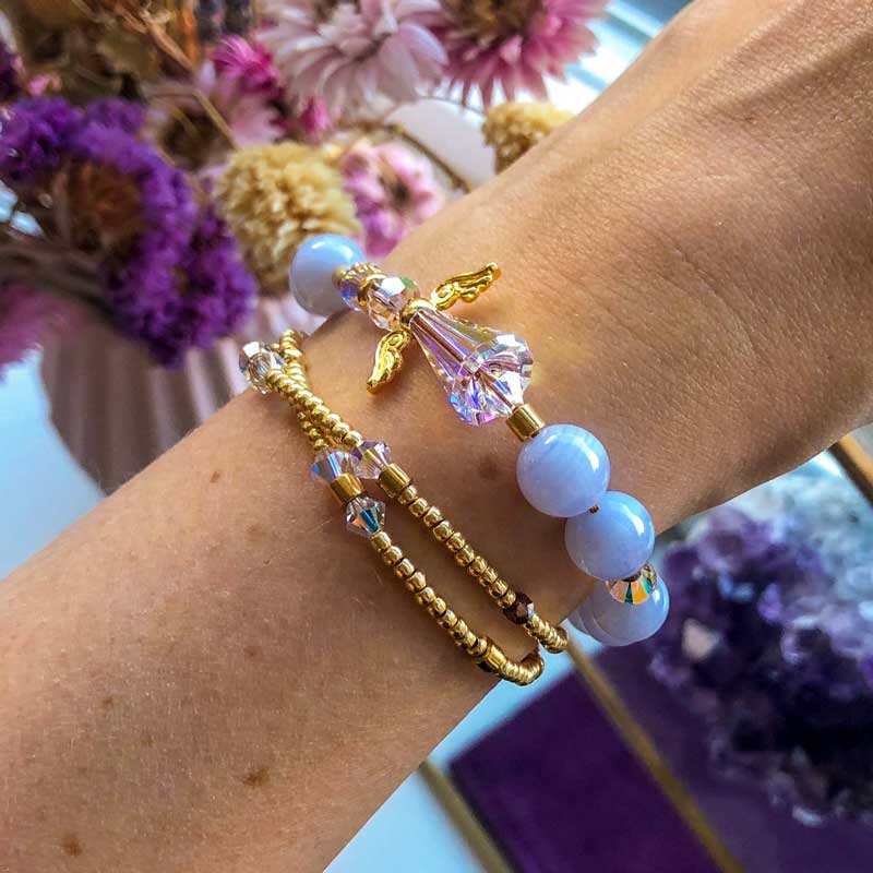 Blonde Agat armbånd - Moni Sattler