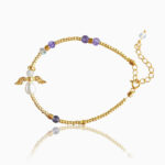Ametyst skytsengel armbånd - Moni Sattler