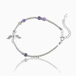 Ametyst skytsengel armbånd - Moni Sattler