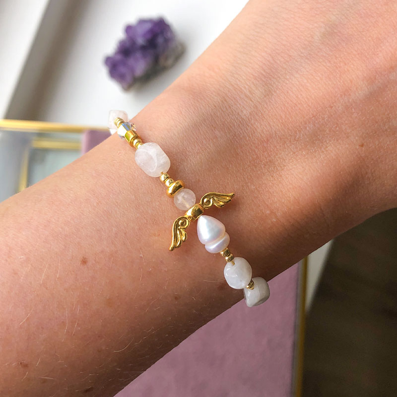 Gioia armbånd med Månesten - Moni Sattler