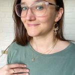 Rosenkvarts Aura øreringe – Moni Sattler
