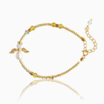 Citrin skytsengel armbånd - Moni Sattler