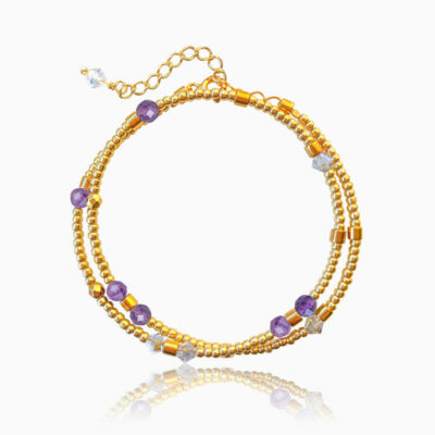 Ametyst armbånd - Stressaflastning & Meditation - Moni Sattler