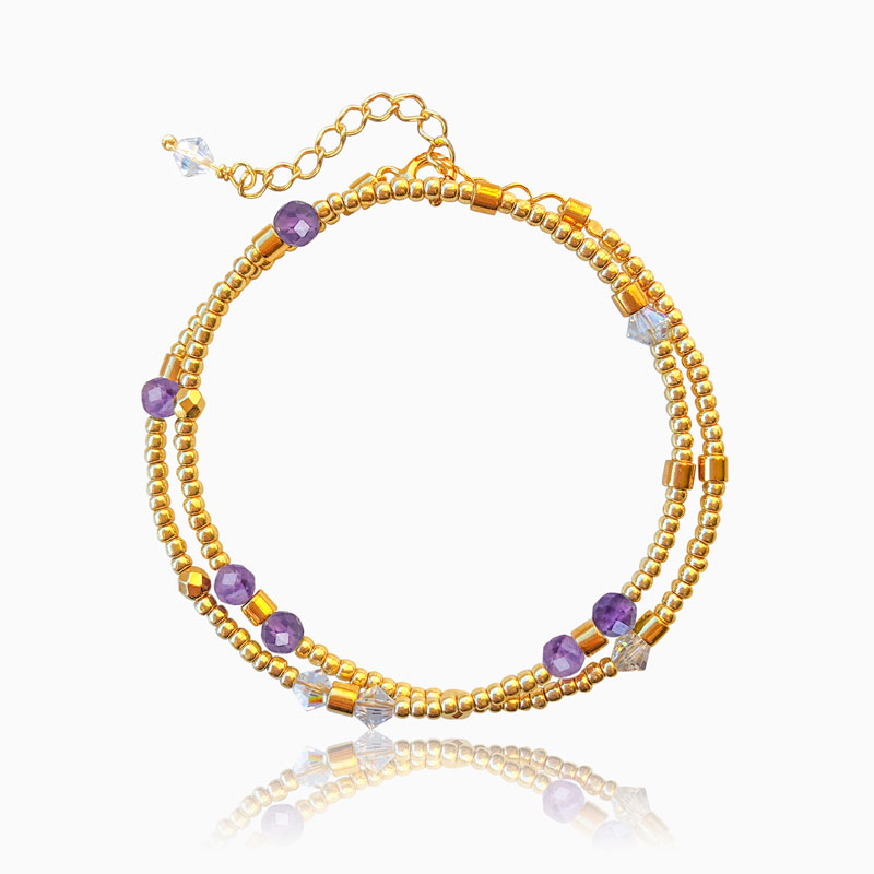 Ametyst armbånd - Stressaflastning & Meditation - Moni Sattler