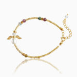 Turmalin skytsengel armbånd- Yin & Yang & Energiflow – Moni Sattler