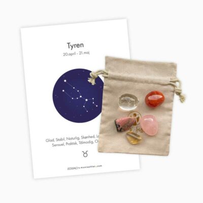 Tyren - Zodiaci krystal sæt - Moni Sattler