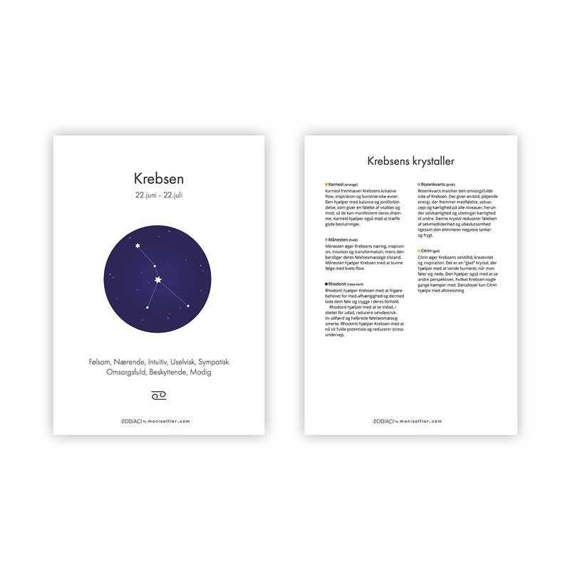 Krebsen Zodiaci
