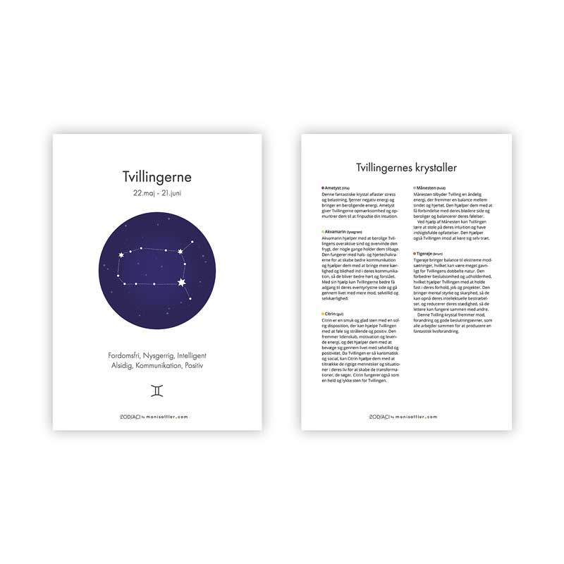 Tvillingerne - Zodiaci