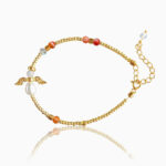 Karneol skytsengel armbånd- Moni Sattler