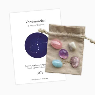 Vandmanden – Zodiaci krystal sæt - Moni Sattler