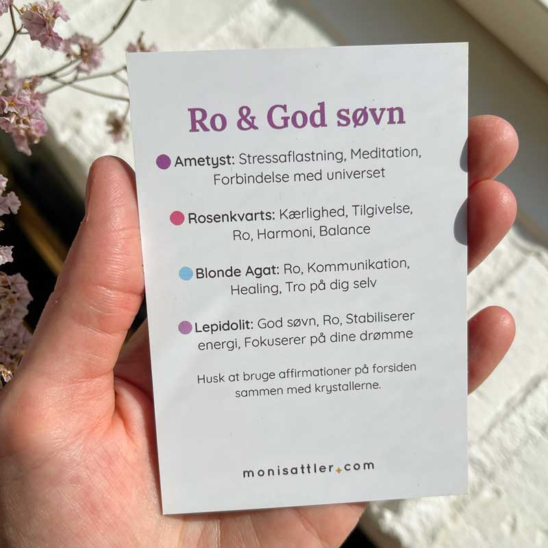 Ro & God søvn - Moni Sattler