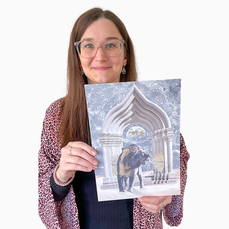 Løven magisk plakat - Moni Sattler