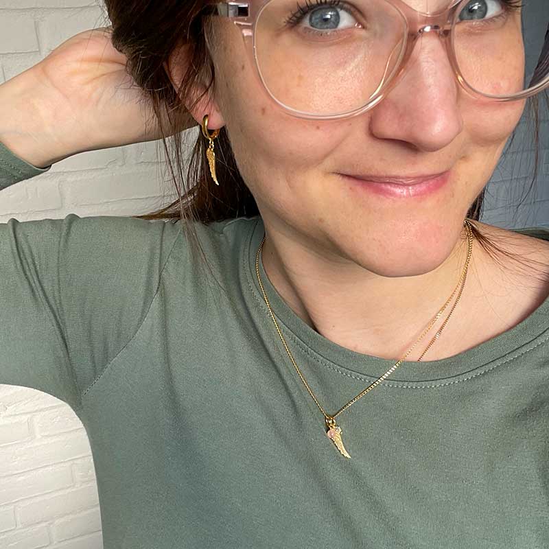 Wing øreringe - Moni Sattler