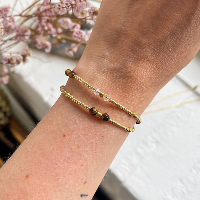 Tigerøje armbånd - Moni Sattler